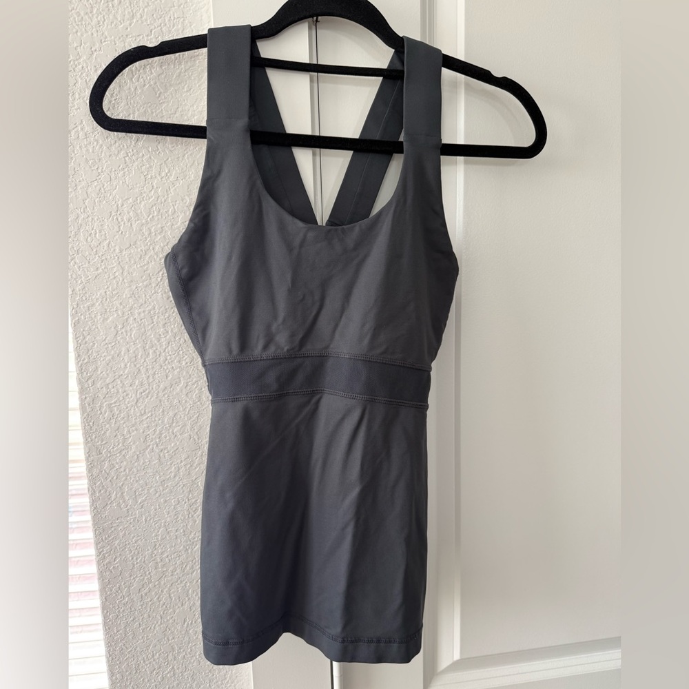 Gray Sleeveless Athletic Dress